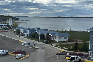 Our view of the lake from the hotel