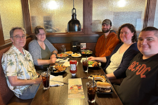 Mr. Mikes. From left to right: Tom, Karen, Cody, Shelby, Colton